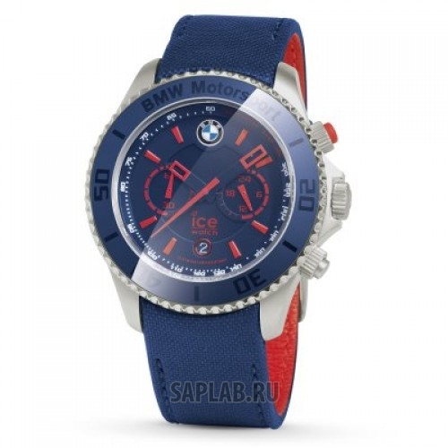 Купить BMW 80262285903 Часы BMW Motorsport ICE Watch Steel Chrono, unisex, Team Blue with M Red, артикул 80262285903