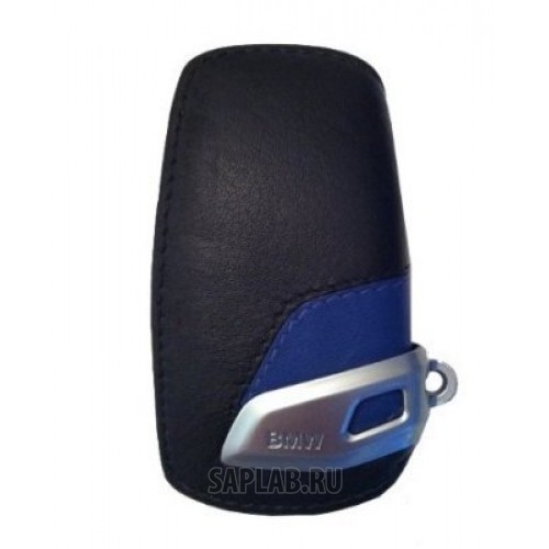 Купить BMW 82292219915 Кожаный футляр для ключа BMW Leather Key Case M sport Blue Black, артикул 82292219915