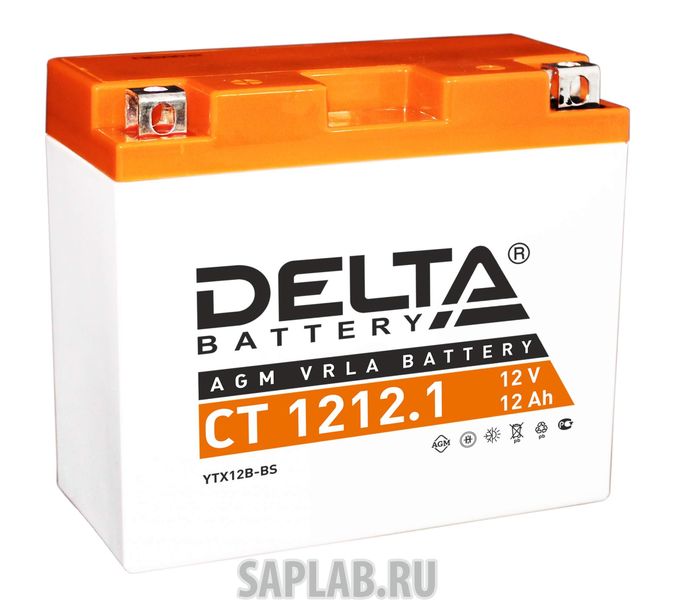 Купить DELTA CT12121 Аккумулятор автомобильный  Delta CT 1212.1 12 Ач