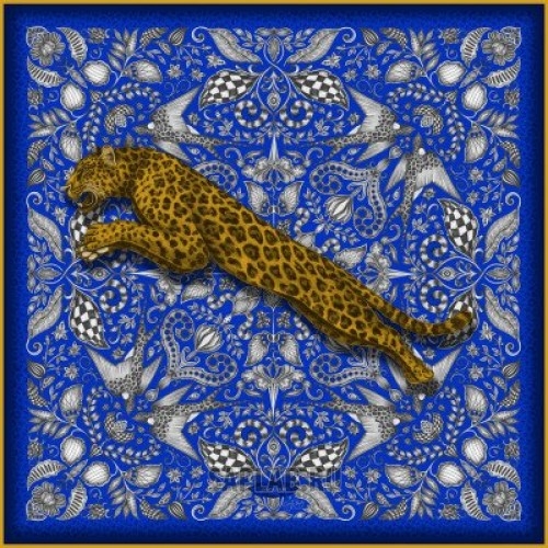 Купить Jaguar JSTSILKCOB Женский шелковый шарф Jaguar Silk Scarf Cobalt, артикул JSTSILKCOB