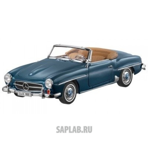 Купить MERCEDES B66040625 Модель Mercedes-Benz 190 SL, W121, 1955-63, Blue Metallic, Scale 1:18, артикул B66040625