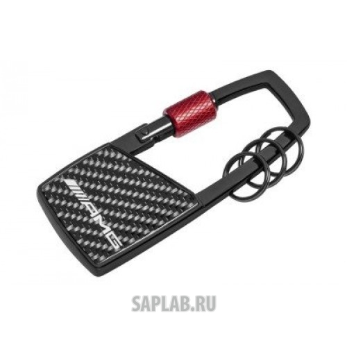 Купить MERCEDES B66953430 Брелок Mercedes-Benz Key Ring, AMG, Snap Hook, Black / Red