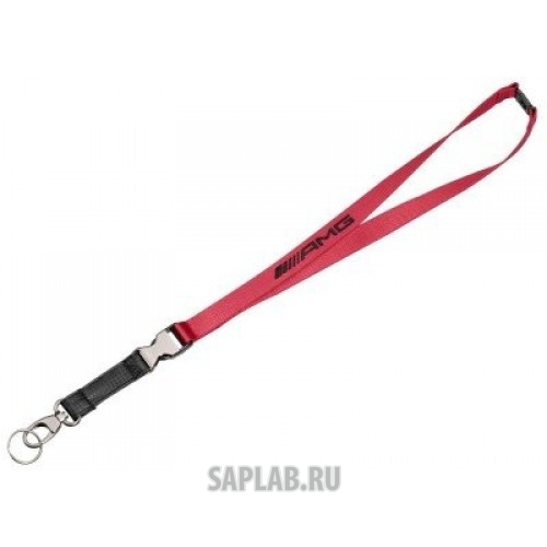 Купить MERCEDES B66953852 Лента с карабином для ключей Mercedes-AMG Lanyard, Red Black, артикул B66953852