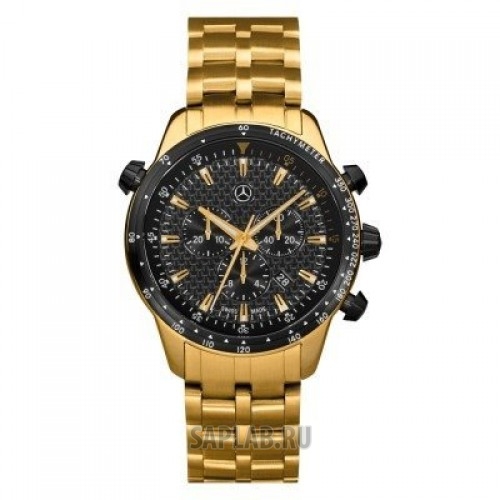 Купить MERCEDES B67995263 Мужские наручные часы Mercedes-Benz Men’s MSP Chronograph Watch, Gold Edition, артикул B67995263