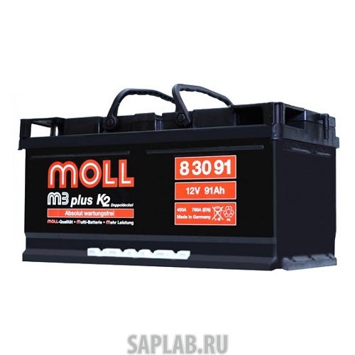 Купить MOLL 83091 Аккумулятор MOLL M3plus 91R 800A 354x175x175 83091