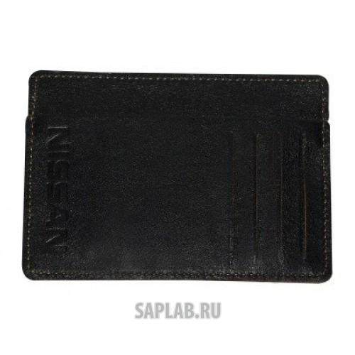 Купить NISSAN 999HOLDER Кожаный футляр для кредитных карт Nissan Leather Credit Card Holder, Black