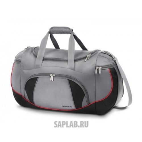 Купить NISSAN 999SS14200 Легкая дорожная сумка Nissan Compact Travel Bag, Grey-Black, артикул 999SS14200