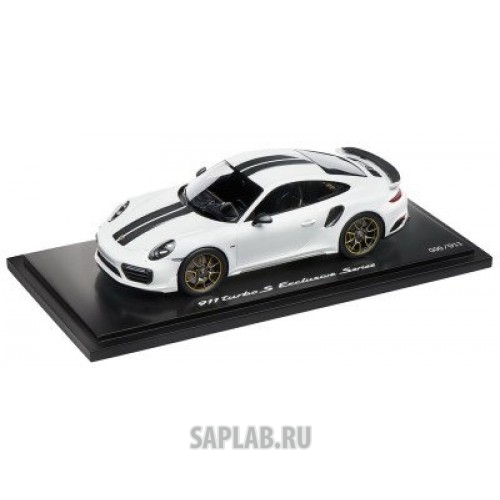 Купить Porsche WAP0219030H Модель автомобиля Porsche 911 Turbo S Exclusive Series – Limited Edition, Scale 1:18, Carrara White Metallic