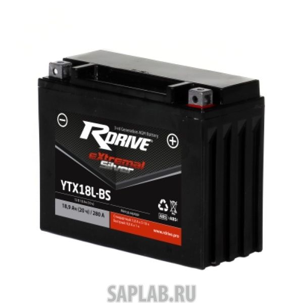Купить RDRIVE SYTX18LBS Аккумулятор RDRIVE SILVER YTX18L-BS