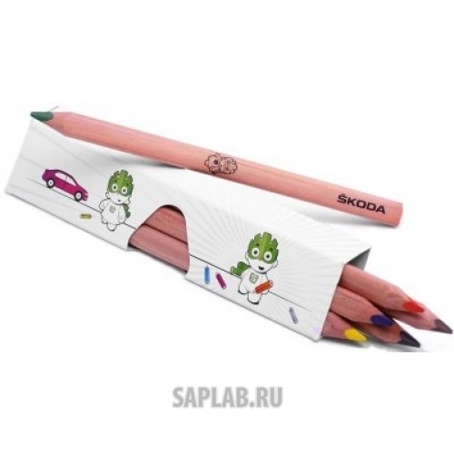 Купить Skoda 31123 Набор цветных карандашей Skoda Children’s coloured pencils