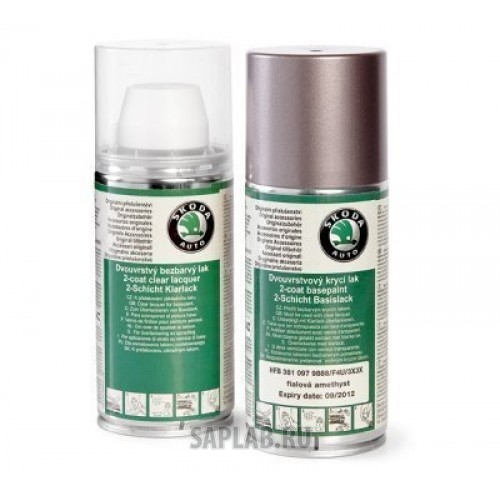 Купить Skoda 3T0050200AW5Q Краска-спрей Skoda Paint Spray, Blue Lava Metallic