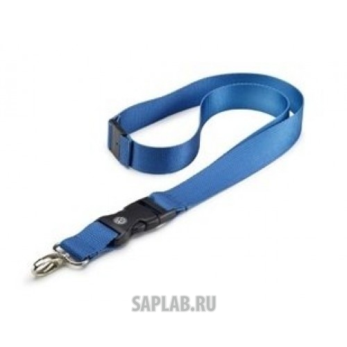 Купить Volkswagen 000087610S287 Шнурок с карабином Volkswagen Logo Lanyard, Blue, артикул 000087610S287