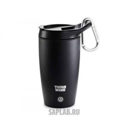 Купить Volkswagen 2K0069604 Термокружка Volkswagen Tough Work Thermo Mug, Black, артикул 2K0069604