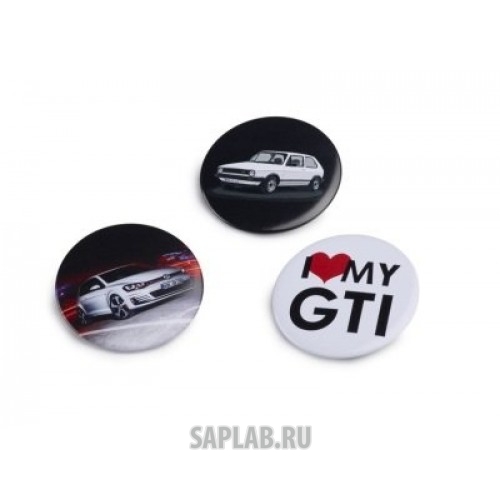Купить Volkswagen 5G1087703A Набор из трех значков Volkswagen GTI Pin Set of 3, артикул 5G1087703A