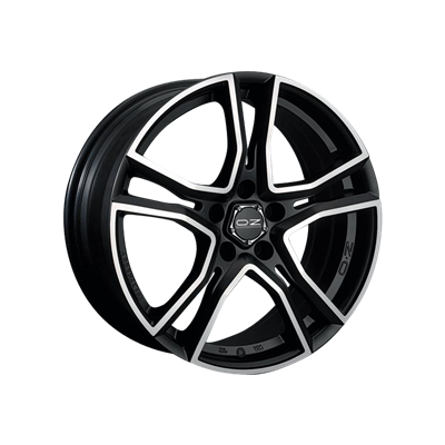 Купить Oz WHS056766 Adrenalina 16/7,5 ET48 Matt black + diamond cut