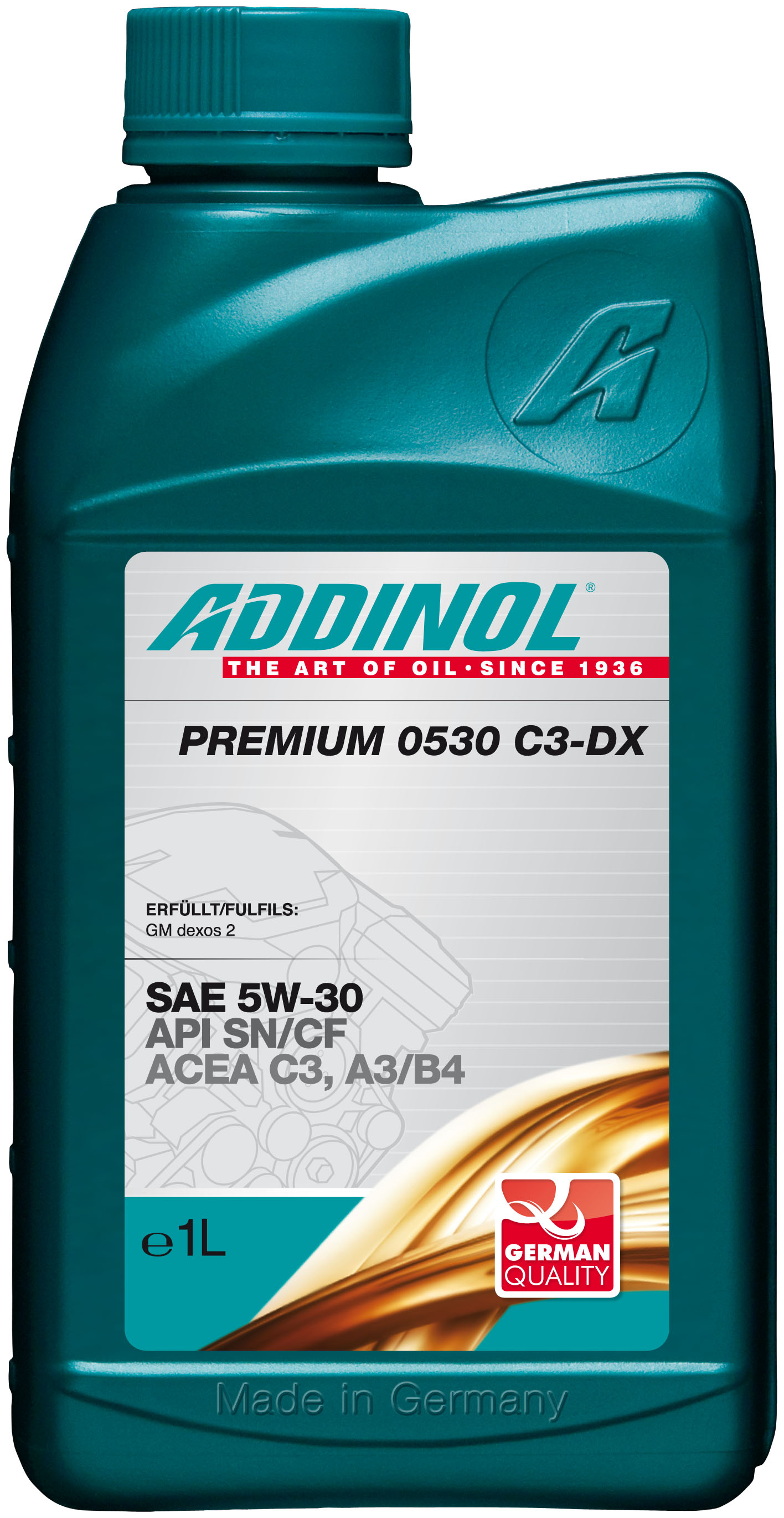 Купить запчасть ADDINOL - 4014766073570 Моторное масло Addinol Premium 0530 C3-DX 5W-30 1л
