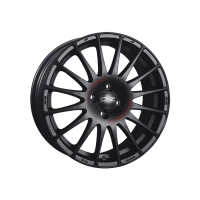 Купить Oz WHS057071 Superturismo GT 17/7,5 ET35 Matt black + red lettering